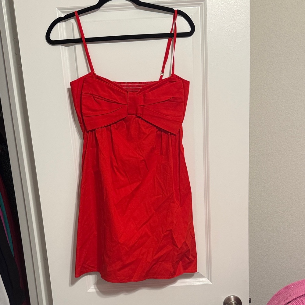 Show me your mumu Red Bow Front Dress